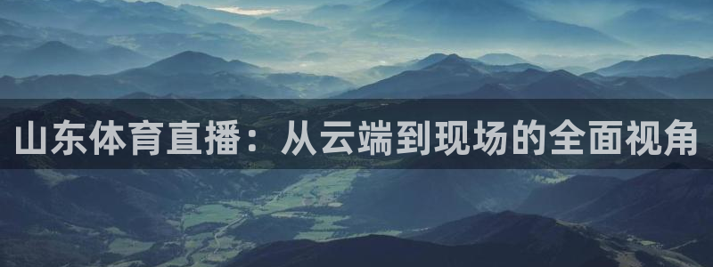 jrkan纬来直播nba：山东体育直播：从云端到现场的全面视角